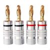 4mm Banana Plugs Solderless Audio Speaker Connector Professional Adapter Cable for