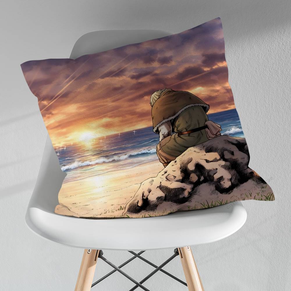 TThorfinn Vinland saga Comics Throw Pillow Case Living Room Sofa Cushion Cover For Home Bedroom Decoration Protector