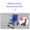 Portable Wheelchair Scooter Small Simple Folding Lightweight Inflatable Travel Elderly Trolley Foldable Armrest 20 Inch Large Tire