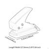 Compact Hole Puncher for Office Use, Reusable Paper Punch Tool Scrapbooking