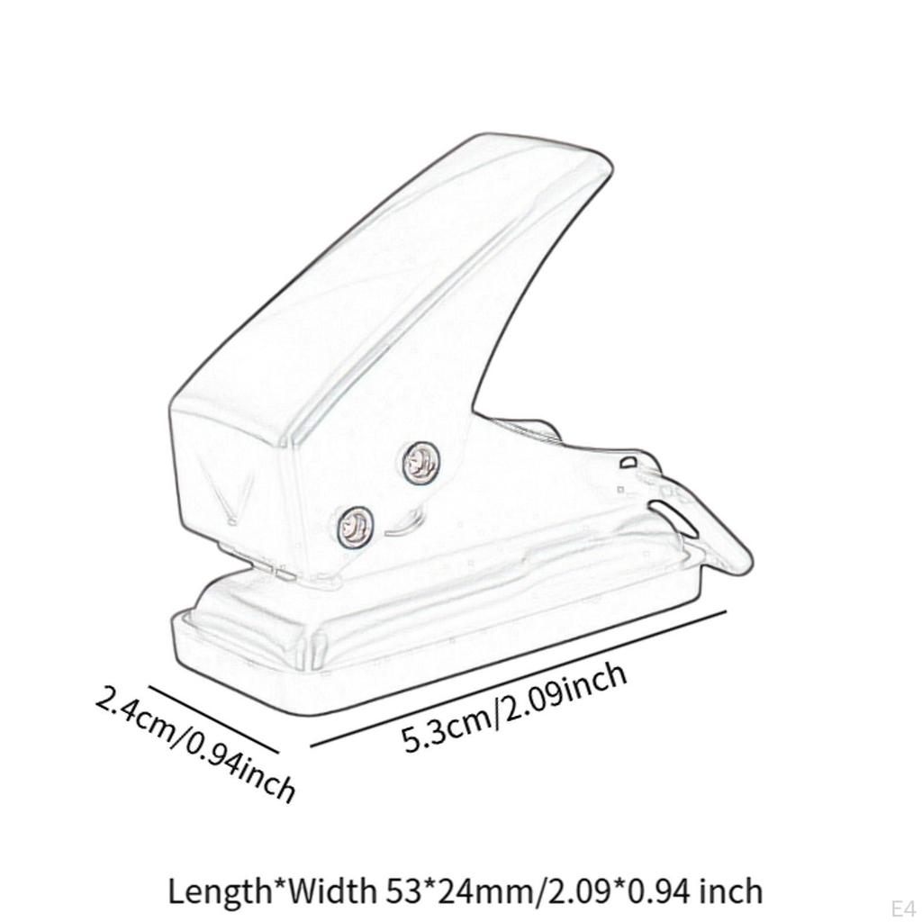 Compact Hole Puncher for Office Use, Reusable Paper Punch Tool Scrapbooking