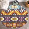 Ethnic Style Rug Floor Mat Boho Round Carpet Home Hotel Living Room for Kids Anti Slip Carpet Doormat Circle Rug