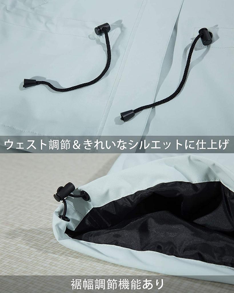 Дождевик Rain Mountain Black [Arashiyama] Женская одежда, гольф, парка, ветровка, куртка, [Защита от холода, водонепроницаемый, ветрозащитный] для активного отдыха, рыбалка,