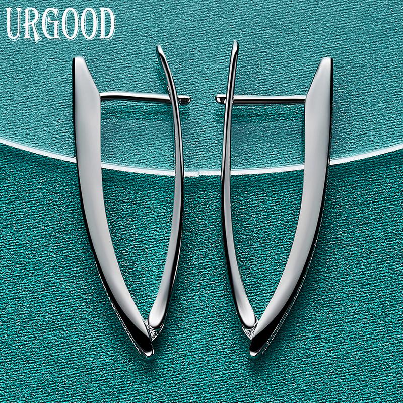 Элегантные и современные серьги из стерлингового серебра 925 пробы с цирконами AAA