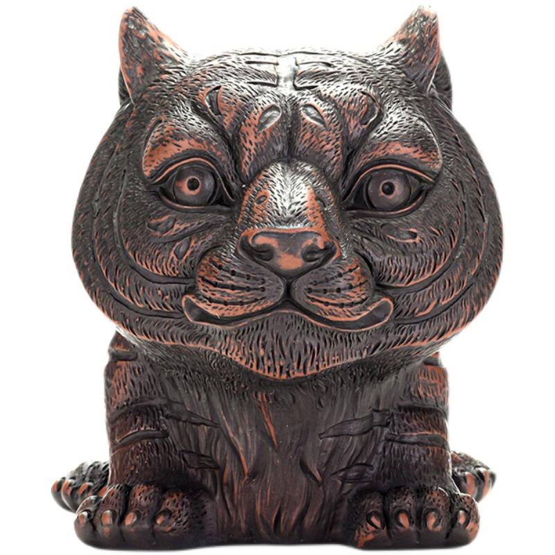 Фиолетовая керамика Чайный питомец Украшение в виде тигра Резное украшение Чайная игра Дзен Чайный столик Поднос для чая Аксессуары для чайной церемонии