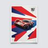Ретро гоночный постер F1 спортивный автомобиль GTR 24 Heures Du Mans Motorsport живопись настенное искусство Kawaii декор комнаты холст постеры эстетика