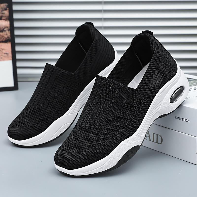 Обувь Женская обувь Универсальная обувь для ленивых Обувь больших размеров Одинарная обувь Повседневная обувь на мягкой подошве Дышащая обувь из сетки с плетением
