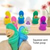 Творческий вентиляционный сжимающий туалет игрушка декомпрессионная кукла настольная головоломка игрушка для снятия стресса день рождения