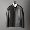 Men's Genuine Leather Jacket Autumn New Stand Collar Black Fashion Casual Motorcycle Men's Jacket First Layer Cowhide Jacket