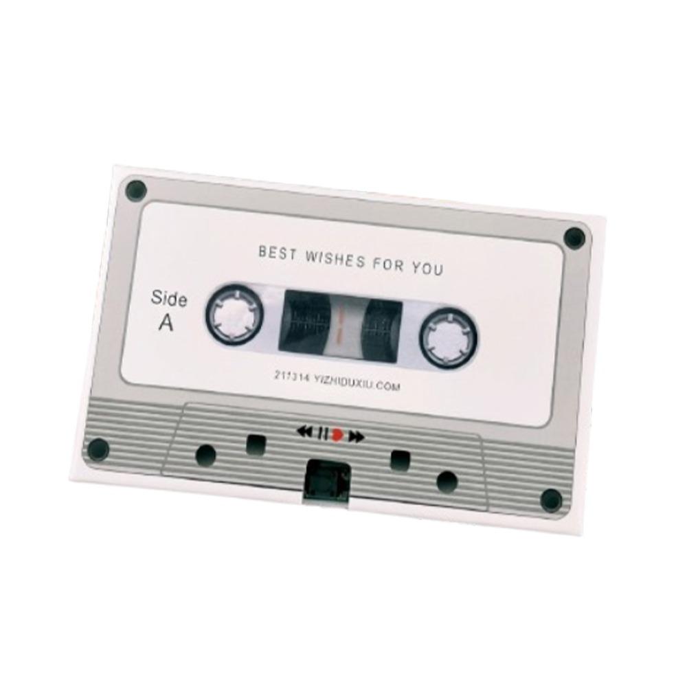 Стильная кассета с записью сообщений, уникальная звуковая поздравительная открытка, подарок на годовщину