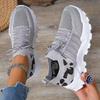 2025 Women's Mesh Knitted Sneakers Summer Designer Breathable Increased Casual Sneakers Lightweight Woman Platform Walking Shoes