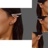 Punk Style Geometric Alloy Earrings For Women In Spring 2024 Fashion Accessory