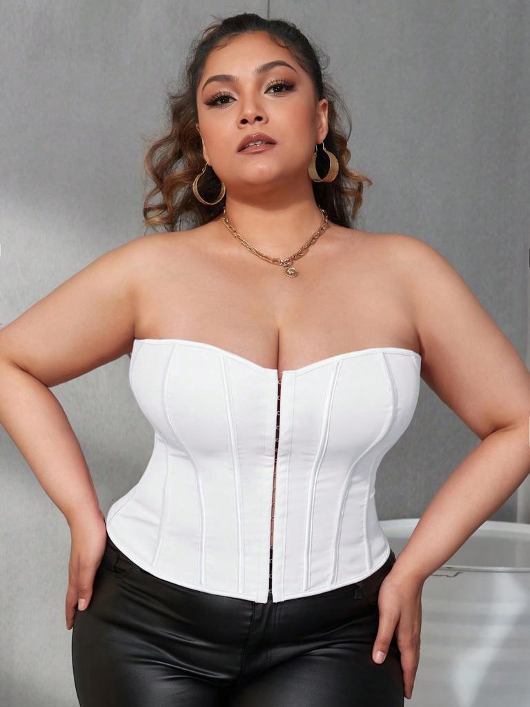 Rose Beauty A Plus с крючками и петлями спереди, зашнурованный, с открытой спиной, корсет Overbust, бюстье, корректирующее тело, клубная одежда, укороченный топ-труба