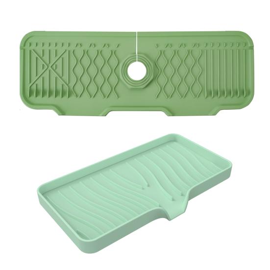 Силиконовый брызговик для раковины, сливной коврик, держатель для мыльницы, сливной коврик для крана для кухонь, ванных комнат, автофургонов