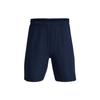 Solid Color Straight Leg Casual Shorts Men Shorts Navy-Blue 1376955-408