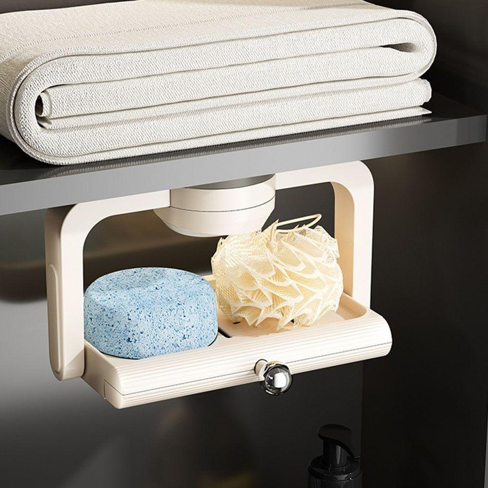 Настенная вращающаяся мыльница на присоске, неперфорированная полка для хранения мыла, туалет