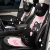 Подушка на сиденье автомобиля мультяшный бант кошка автомобильная прохладная подушка милая универсальная удобная подушка на сиденье автомобиля женская
