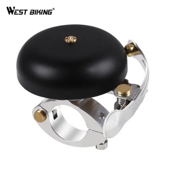 WEST BIKING Vintage Classic Bicycle Bell Ring Cycling Bike Brass Alloy Handlebar Retro Upgrades Cycling Bike Warning Horn Loud