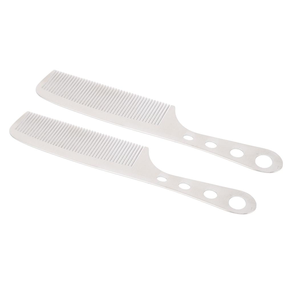 2 шт. Расческа для волос из нержавеющей стали, предотвращающая статическое электричество, профессиональная парикмахерская расческа для укладки и груминга