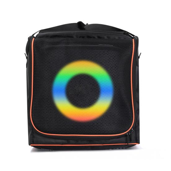Сумка для переноски колонки Портативная сумка-тоут для колонки с плечевым ремнем Дорожная сумка для JBL Partybox Encore2 Дополнительные карманы для микрофона, зарядного кабеля