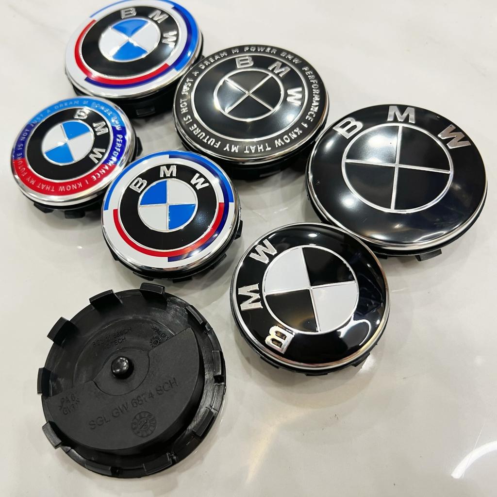 1PCS 56/68mm automobile hub cover magnetic suspension tire center cover for BMW 1/3/5/7-series, X1 X3 X5 50th anniversary logo. UCKWP1