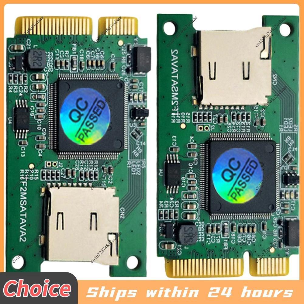 1/2Pcs Micro SD TF Card To MSATA Converter Adapter for Notebook High Speed SSD