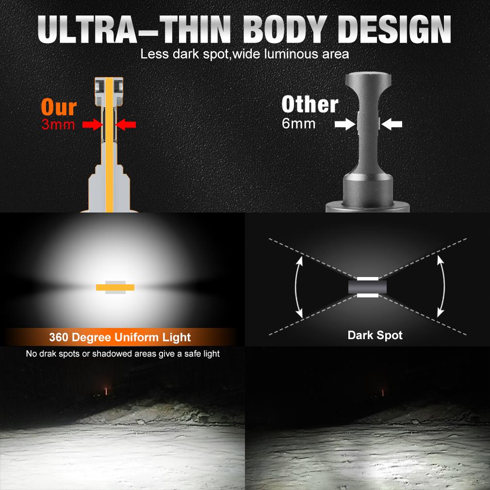 2 шт. 150000LM H7 светодиодные фары H4 светодиодные лампы H1 H8 H11 9005 HB3 9006 HB4 9012 HIR2 3570 CSP светодиодные медные трубки автомобильные фары автомобильные противотуманные фары 6000K 12 В