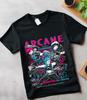 Jinx Arcane T-Shirt Japanese Anime Cartoon Jinx Arcane Graphic T-Shirt All Size
