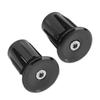 2 шт. Заглушки руля Алюминий Пластик Легкие Заглушки концов руля для Горных Велосипедов Шоссейных Велосипедов Черный