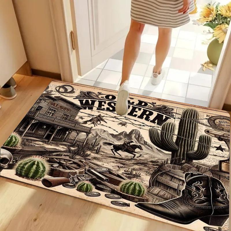 Door Mat Washable Non-Slip Living Room Sofa Chairs Area Mat Kitchen Bedside Area Rugs Floor Mat Kitchen Carpet Door Mat Entrance