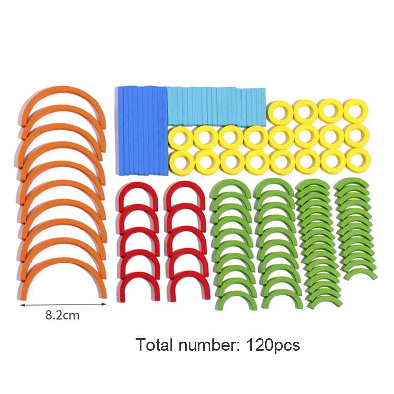 Wooden Creative Sticks And Rings Puzzle Intelligence Game Montessori Early Childhood Educational Toys For Children 3 Year Old