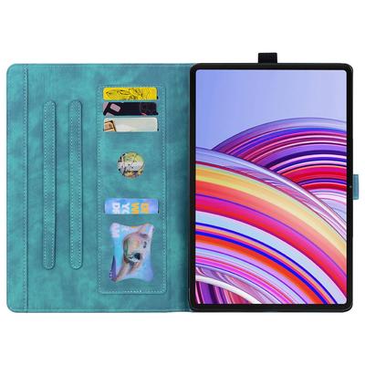 Для Xiaomi Redmi Pad Pro Чехол Слоты для карт Кожаный Чехол-подставка для планшета Фолио Обложка Цветок Кошка