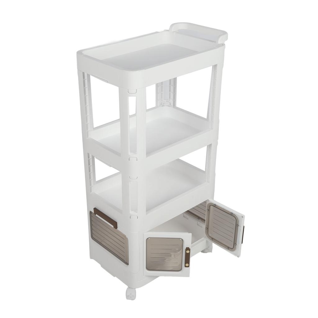 Тележка для хранения на колесах, многофункциональная, большая вместимость, портативная, мобильная, хозяйственная тележка для