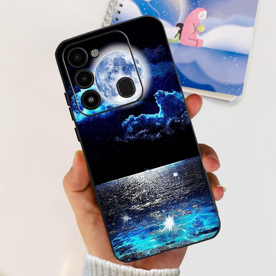 For Tecno Spark 8c spark8 Phone Case Spark GO 2022 Back Cover Matte Soft TPU Silicone Bumper Child Fashion Cartoon Pattern Funda
