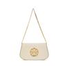 Flap Hidden Magnetic Buckle Detachable Shoulder Strap Leather Crossbody Bag Shoulder Bag Women's Ivory 152250-104