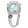 JEWELRYWE Carabiner Digital Carabiner 3ATM Water Unisex Watch, Clip-on Watch, Keychain, Watch, Resistant,