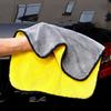 Dual-Sided, Thickened Coral Fleece Car Wash Towel - Highly Absorbent Cleaning Cloth