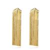 Rich Family's Daughter Tassel Earrings Long Line Waterfall Sparkling V-shaped Tassel Earrings
