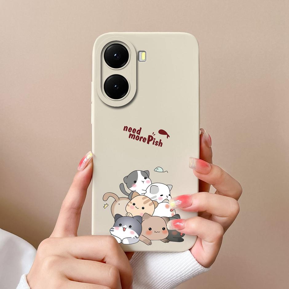 Для Xiaomi Poco X7 X7 Pro Чехлы Мультяшный Динозавр Медведь Ударопрочный Защита от падения Креативный Мягкий Чехол Для Xiaomi PocoX7Pro Capa Funda