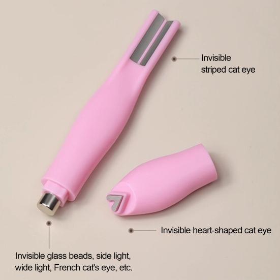 2 шт. Магнит для кошачьего глаза для ногтей, магнитный гель-лак, любовь, тепло, круглая форма, магнитная ручка для нейл-арта, для дома, салона, для женщин, магнитные инструменты для маникюра "кошачий глаз"