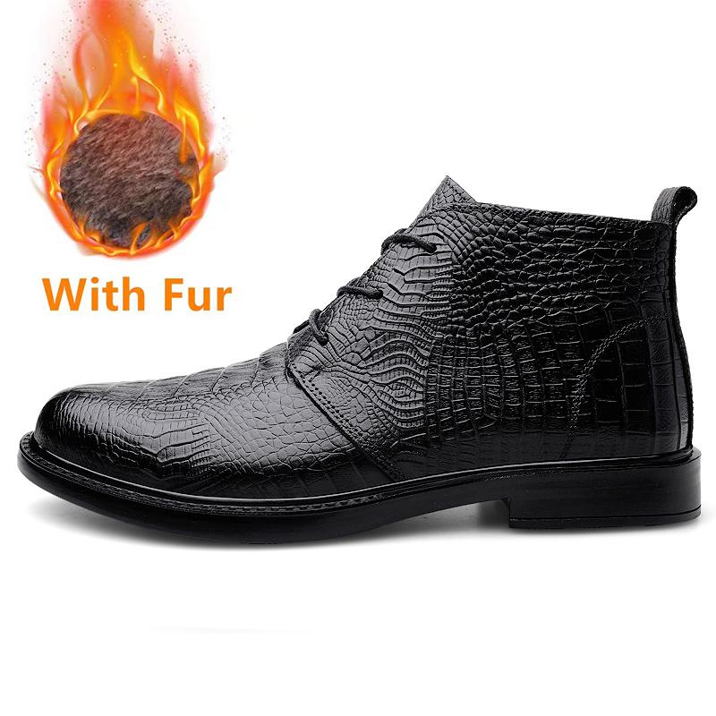 High Quality Genuine Leather Men Chelsea Boots Luxury Italian Casual Shoes Business Men'S Boots Brand Dress Ankle Boots For Male