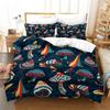 Mushroom Duvet Cover Colorful Cute Cartoon Bedding Set Twin Full King For Teen Boys Girl Kids Kawaii Botanical Plant Quilt Cover