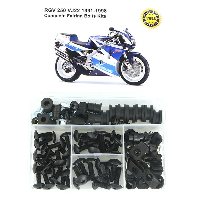Fit For Suzuki RGV 250 VJ22 1991 1992 1993 1994 1995 1996 1997 1998 Complete Full Fairing Bolts Kit Fairing Clips Speed Nuts