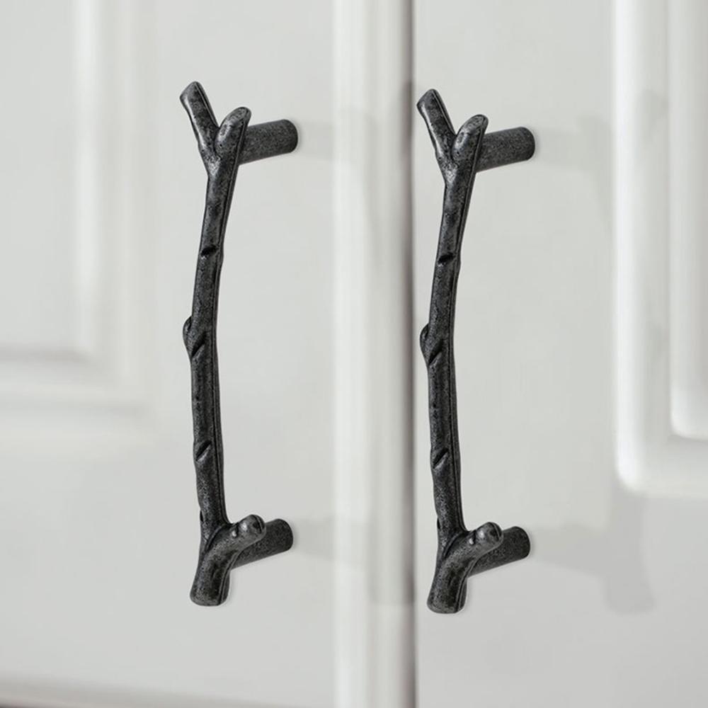Fashion Twig Furniture Cabinet Pulls Wardrobe Door Handle Drawer Knobs