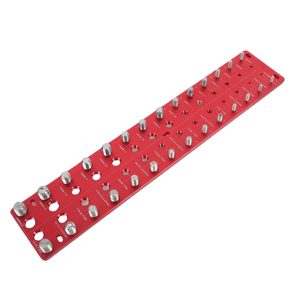 Thread Checker 28 Hole Standard Board Metal Commonly Used Nut Screw Identifier Gauge