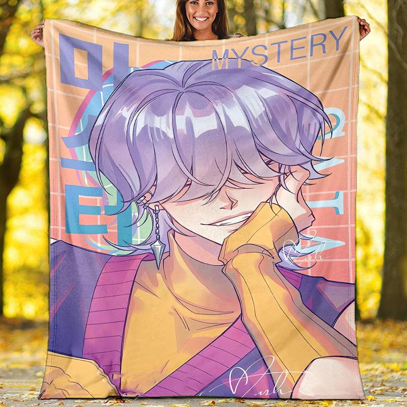 Saja Boys Theme Printed Blanket - Perfect for Couch, Bed, Travel & Outdoor Use | Machine Washable, Cozy & Durable.
