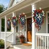 Colorful Artificial Morning Glory Flowers Plastic Morning Glory Branch Green Plants  Living Room