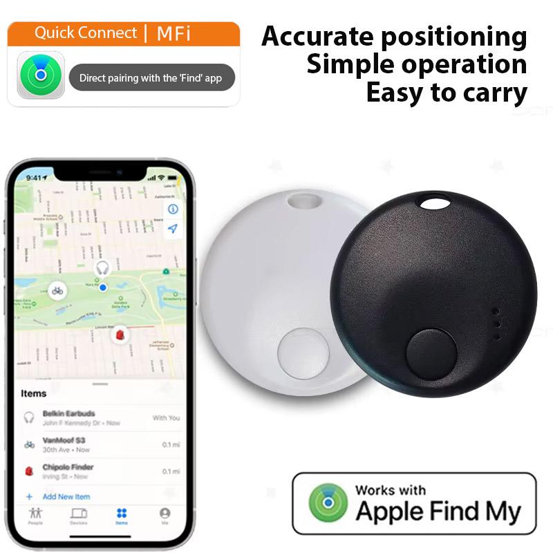 Мини умный GPS трекер-метка для приложения iOS Apple Find My, сертифицированный MFI, устройство-локатор против потери для ключей от машины, домашних животных, детей, поисковик доступа