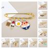 Brooch Pin Creative Shape Rust-proof Clothes Decorative Pin Jewelry Brooch