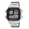 Мужские Женские CASIO STANDARD Серебристые Цифровые Квадратные Ретро AE-1200WHD-1A Часы